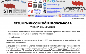 ICS Intersindical Valenciana rechaza el acuerdo entre UGT y la Dirección de Ford Almussafes