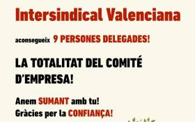Intersindical Valenciana consigue 9 personas delegadas en Randstad Project Service