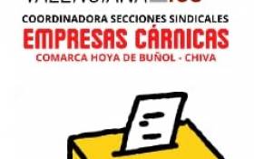Intersindical Valenciana ICS, consigue el respaldo mayoritario de las personas trabajadoras en las elecciones sindicales de la empresa Embutidos Martínez